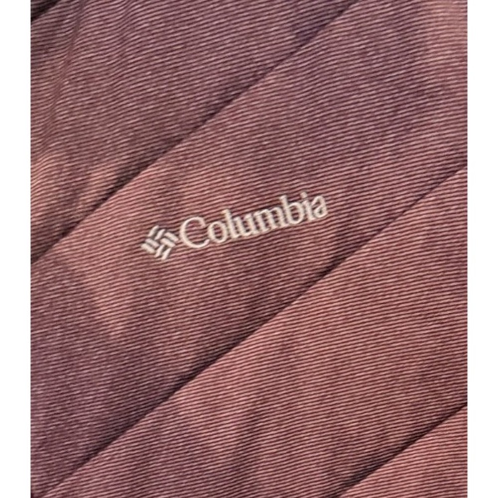Columbia Women's XL Quilted Vest Burgundy Maroon Full Zip Insulated Pockets - Picture 4 of 11